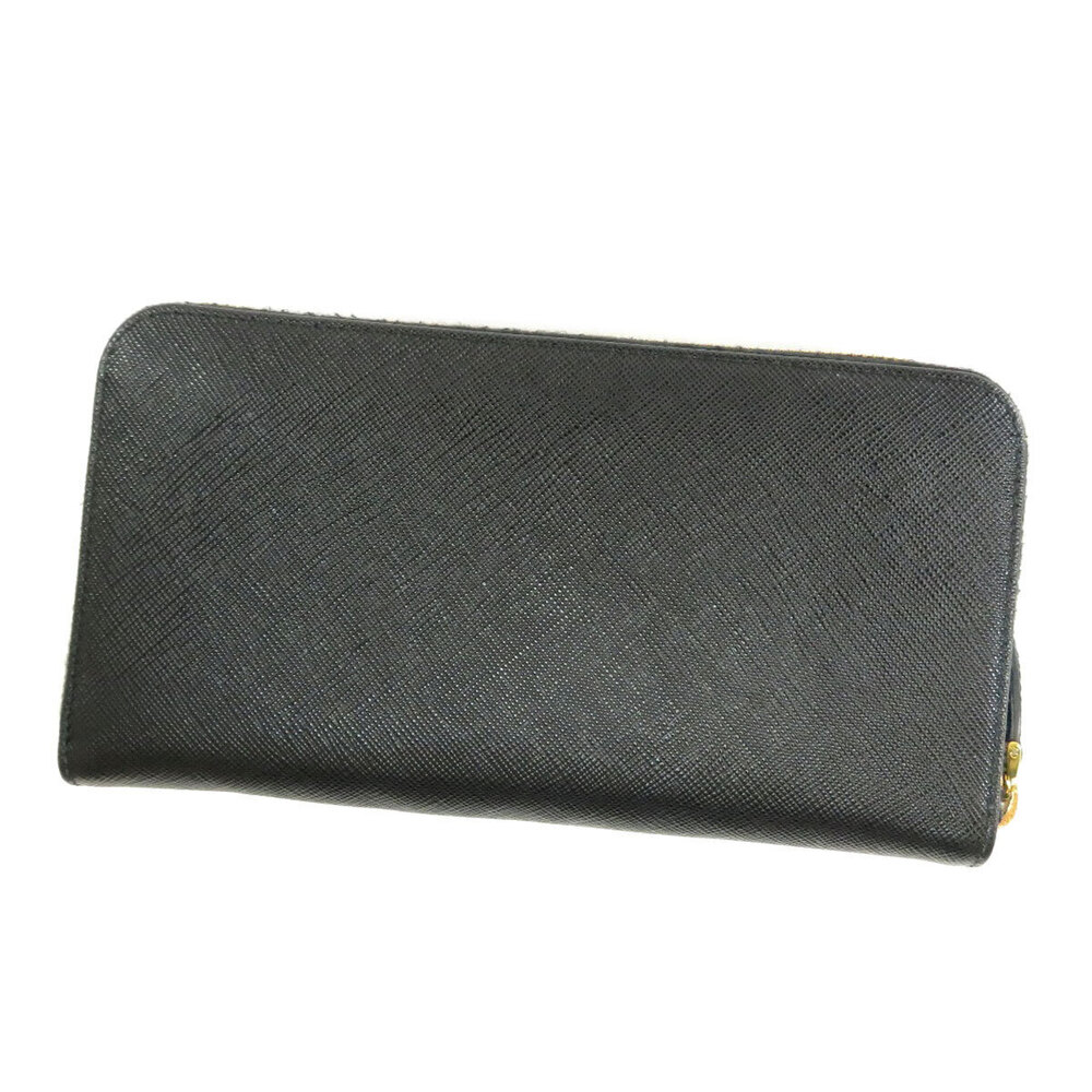 Prada Leather Long purse Saffiano Wallet coin